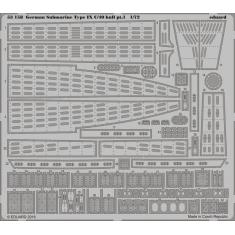 German Submarine Type IX C/40 hull pt.1 for Revell- 1:72e - Eduard Accessories