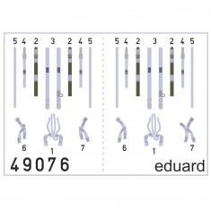 Pièces en photodécoupe : F-4J seatbelts pour Kit Academy