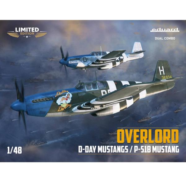 Maquette avion : overlord : d-day mustangs / p-51b mustang - EduardPlastics11181