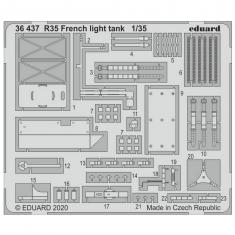Photoetched parts: French light tank R35 