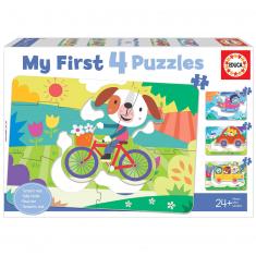 My First 5-8 Piece Progressive Puzzles: Vehicles