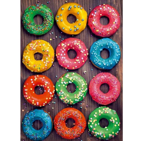 500 piece puzzle: Colorful Donuts - Educa-19005