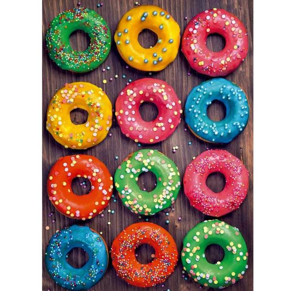 500 pieces puzzle: Colorful Donuts - Educa-19005