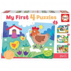 Mes Premiers Puzzles Progressifs de 5 à 8 pièces : Mamans et bébés