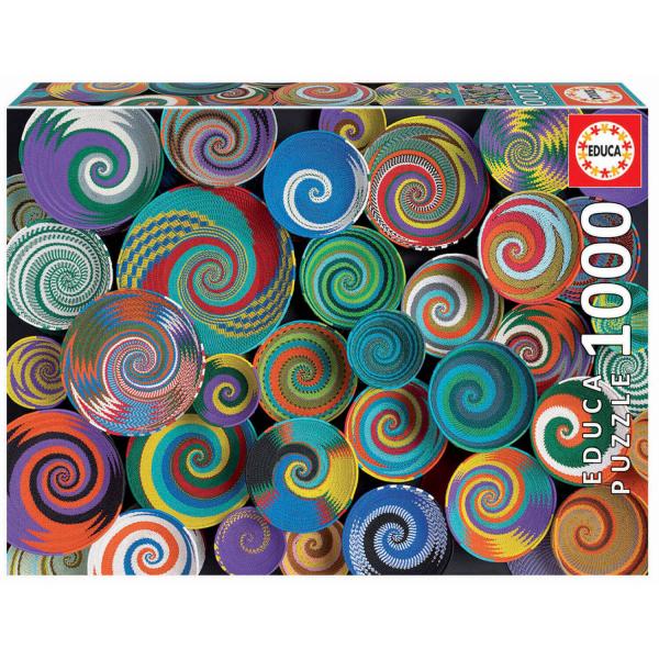 Puzzle 1000 piezas: Cestas Africanas - Educa-19020