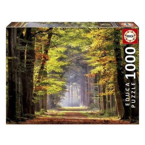 1000 pieces puzzle : Autumn walk - Educa-19021