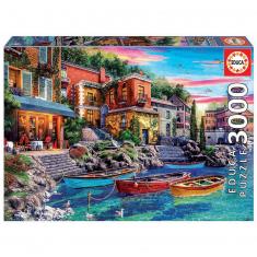 3000 pieces jigsaw puzzle: SUNSET ON COMO