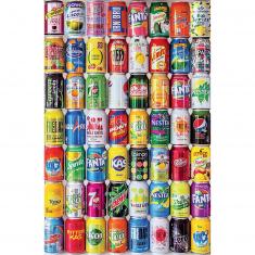 Puzzle miniature 1000 pièces : 1000 CANETTES
