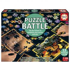 PUZZLE BATTLE 12 x 42 pièces : NATURE