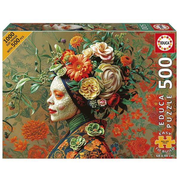 500 piece XL puzzle: THE LIZARD QUEEN - Educa-20232