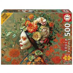 Puzzle 500 pièces XL : LA REINE LÉZARD