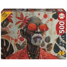 Puzzle 500 pièces XL : GUARDIEN DES TROPIQUES