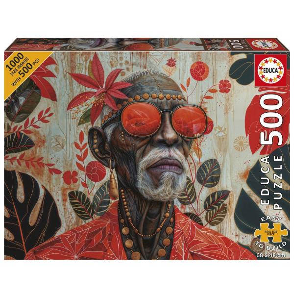 Puzzle 500 pièces XL : GUARDIEN DES TROPIQUES - Educa-20238