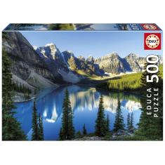 Puzzle 500 pièces : LE LAC D'ALBERTA