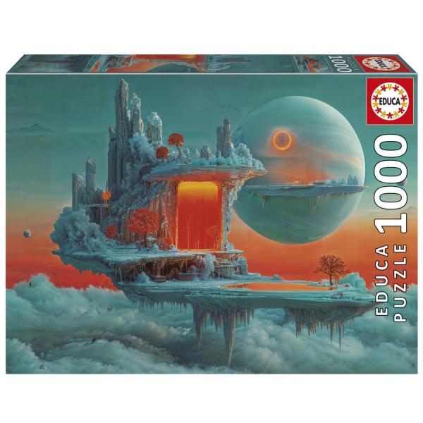 1000-Teile-Puzzle: PLANET AUS FEUER UND EIS - Educa-20237