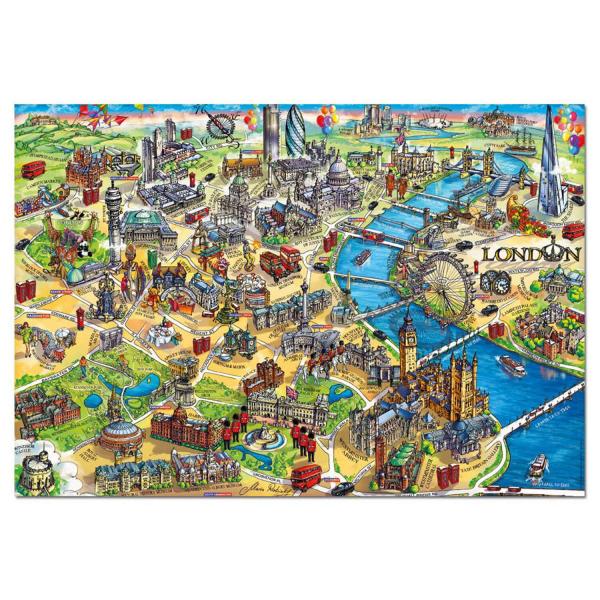 500 pieces puzzle: Map of London - Educa-18451
