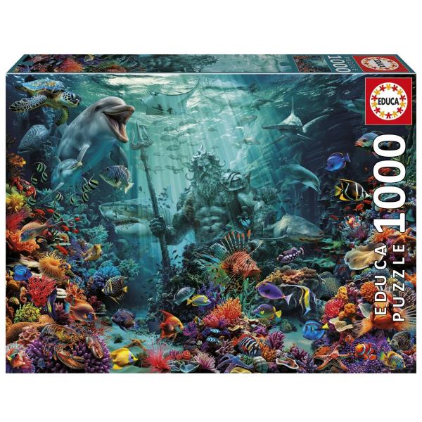 Puzzle 1000 pièces : RÉCIF DE CORAIL POSÉIDON - Educa-20174