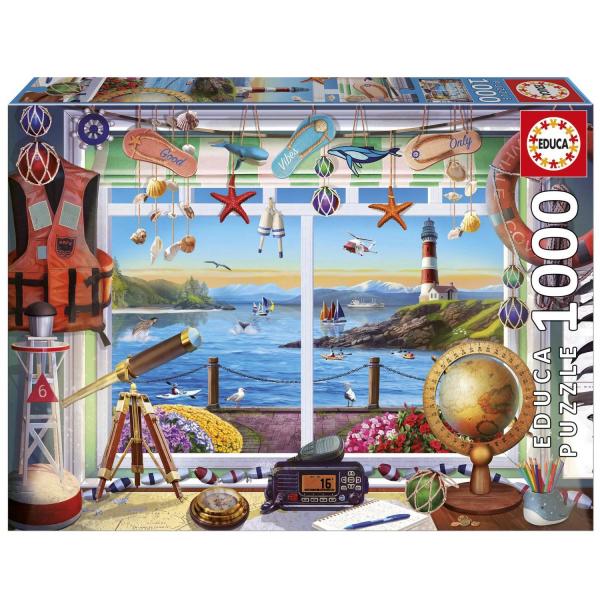 Puzzle 1000 pièces : LA VIE AU PORT - Educa-20256