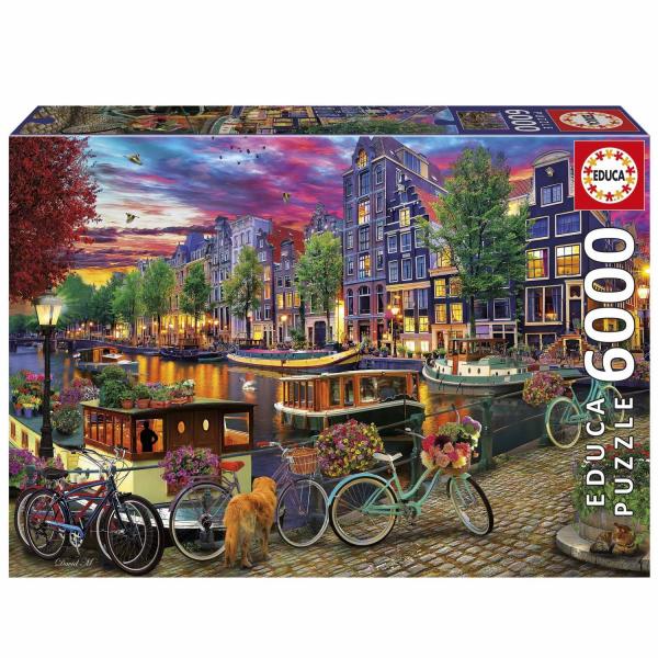 6000-Teile-Puzzle: RADFAHREN IN AMSTERDAM - Educa-20330