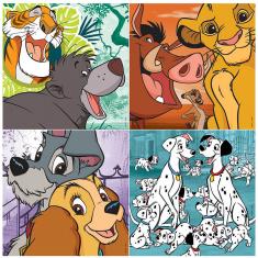 Progressive puzzles of 12 to 25 pieces: Disney Classics