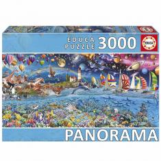 Puzzle Panorama 3000 pièces : VIE 