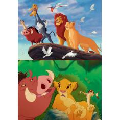 2 x 48 pieces puzzle: The Lion King