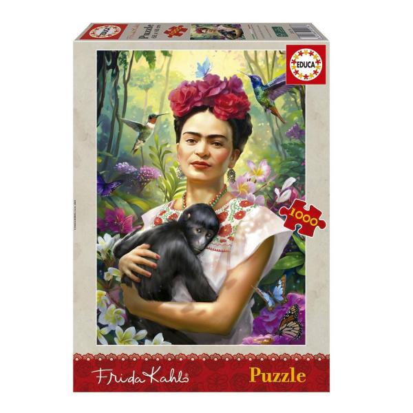 1000 piece puzzle: FRIDA KAHLO, GARDEN OF LIFE - Educa-20176