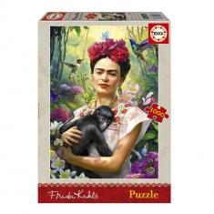 1000-Teile-Puzzle: FRIDA KAHLO, GARTEN DES LEBENS