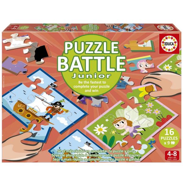 PUZZLE BATTLE 16 x 9 pieces: FANTASY - Educa-20118