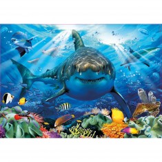 500 pieces puzzle: Great white shark