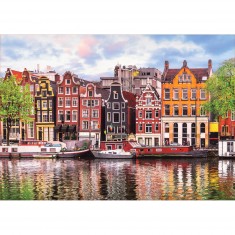 1000 pieces puzzle: Dancing houses, Amsterdam