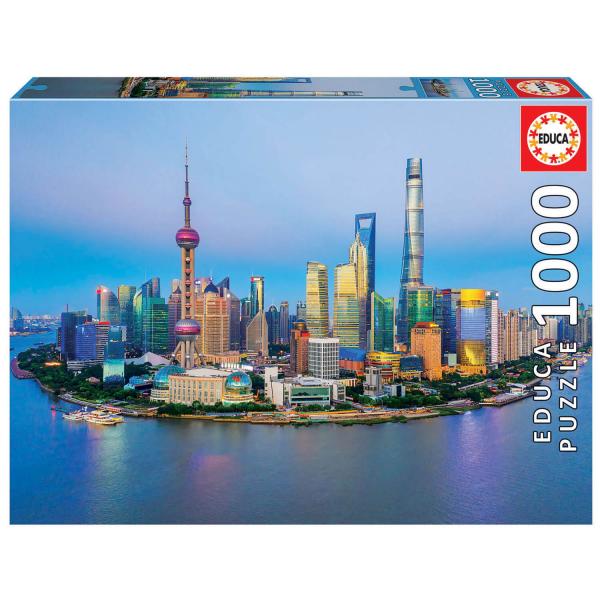 1000 piece puzzle : Shanghai - Educa-19254