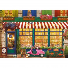 4000 pieces puzzle: vintage bookstore