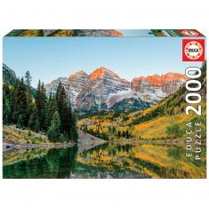 2000 piece puzzle : Maroon Bells, USA