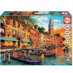 6000 Teile Puzzle: Gondeln San Marco