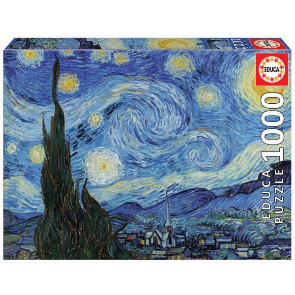 Puzzle 1000 pièces : La Nuit étoilée, Vincent Van Gogh - Educa-19263
