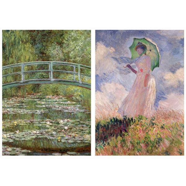 Puzzle 2 x 1000 piezas: Claude Monet - Educa-19270