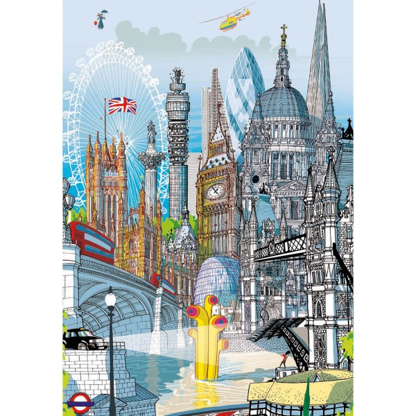 Puzzle 200 pièces : Londres - Educa-18470