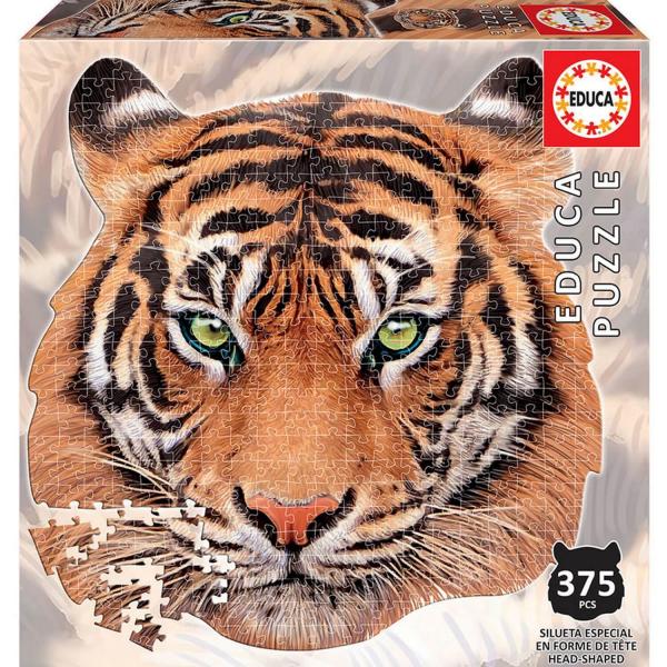 Puzzle 375 pièces : Tête de tigre - Educa-18475