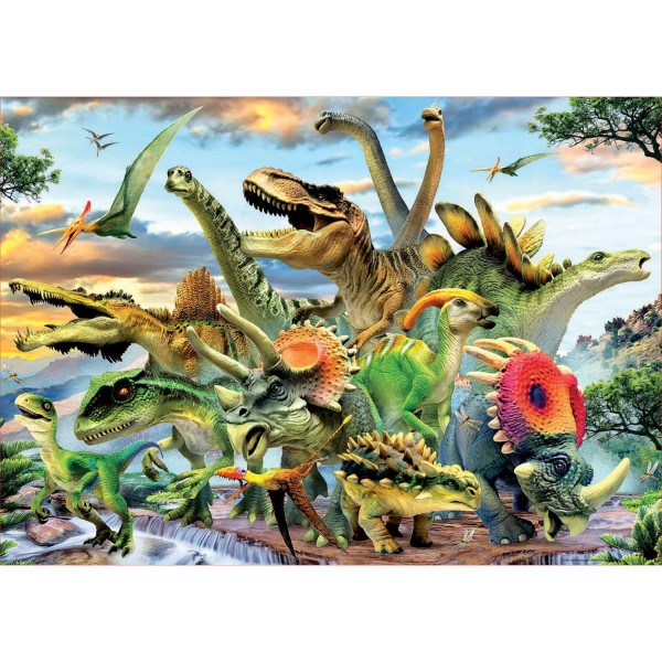 500 Teile Puzzle: Dinosaurier - Educa-17961