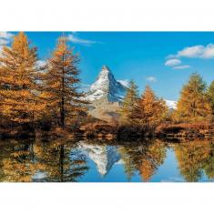 Puzzle de 1000 piezas: Matterhorn en otoño