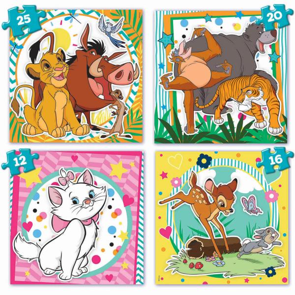 Fall von progressiven Puzzles von 12 bis 25 Teilen: Disney Animals - Educa-19309