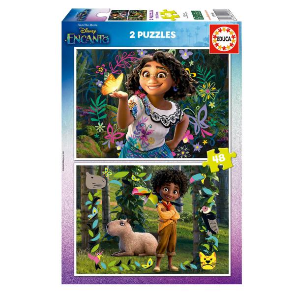 Puzzle 2 x 48 pieces: Di - Educa-19200