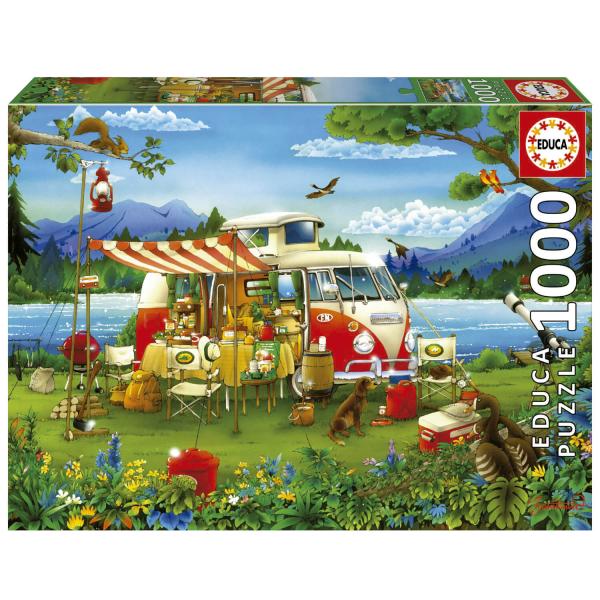 1000-teiliges Puzzle: Urlaub auf dem Land - Educa-19922