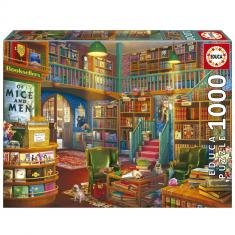 1000 piece puzzle: Bookstore