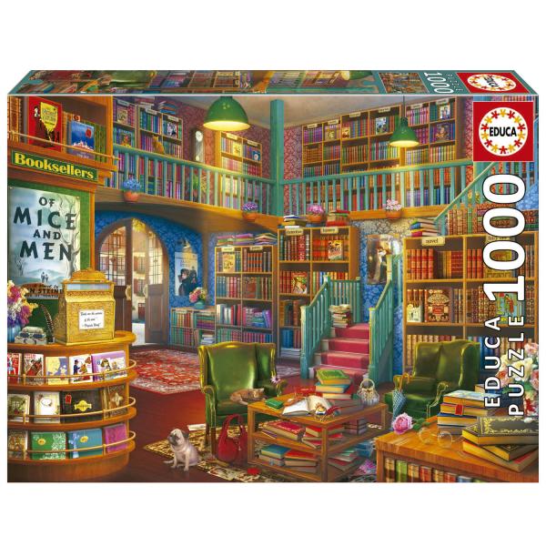 1000 piece puzzle: Bookstore - Educa-19925