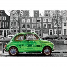 Puzzle 1000 pièces : Voiture à Amsterdam