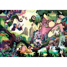 200 piece puzzle: Mysterious Puzzle Junior: Enchanted Forest
