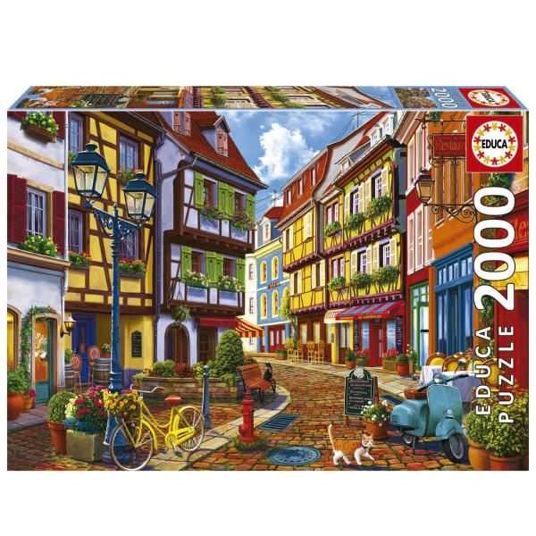 2000 piece puzzle: Radiant Street - Educa-19945