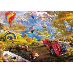 3000 piece puzzle: Hot Air Balloon Valley